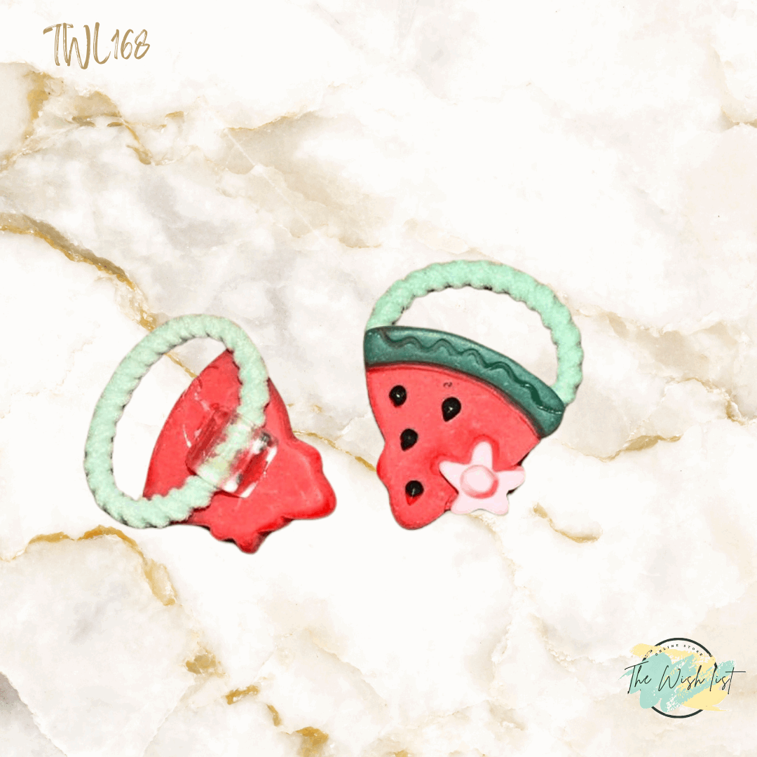 Character Hair Tie sets of 2 Pairs For Girls