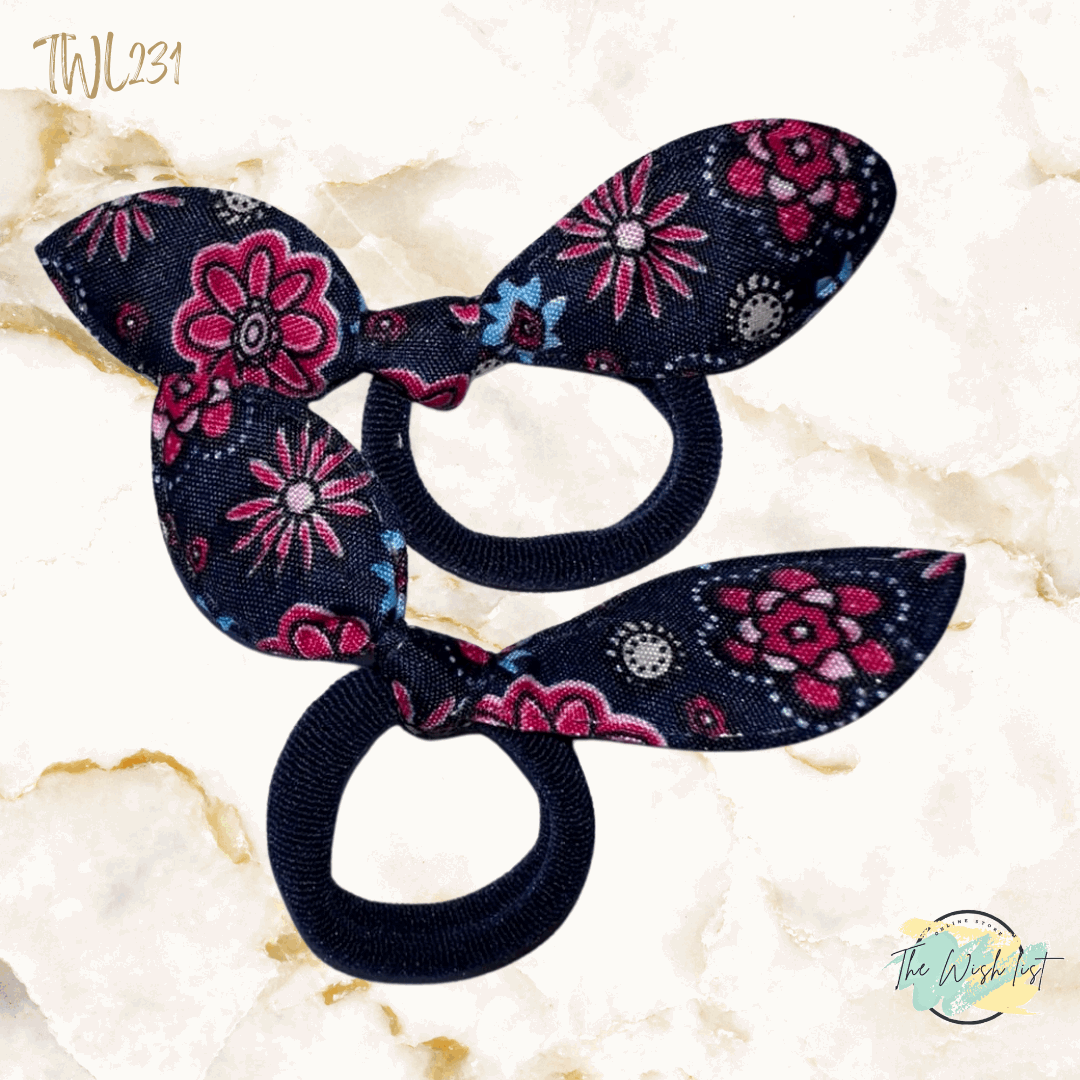 2Pce/ 3Pce Cute Rabbit Ears Hair tie