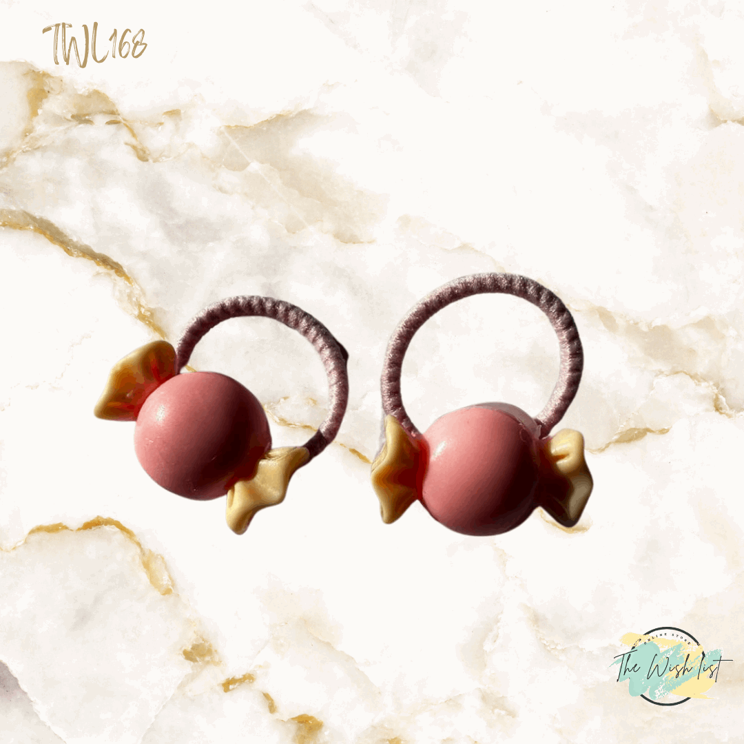 Character Hair Tie sets of 2 Pairs For Girls