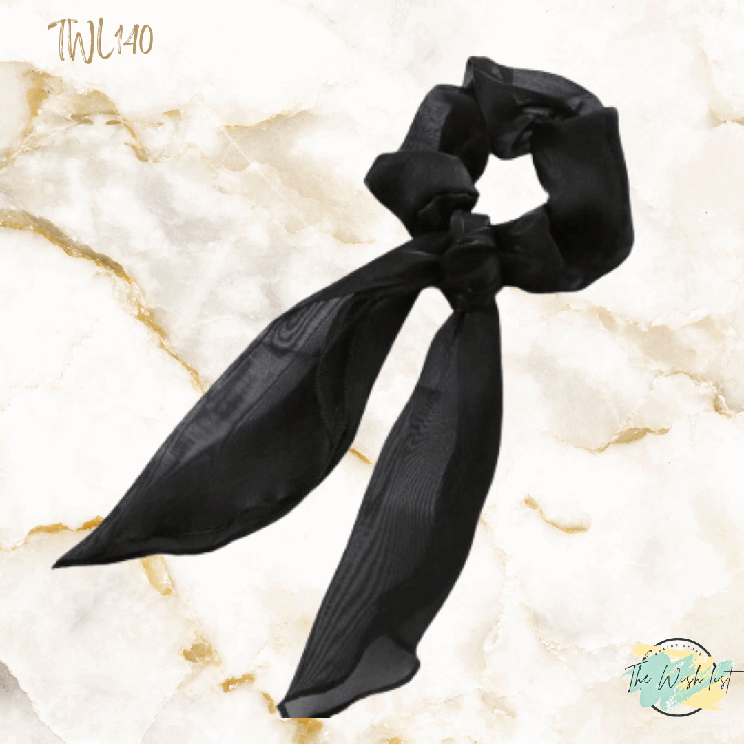 Ribbon and Scrunchie Hair Tie  For Daily Casual Outing Wear