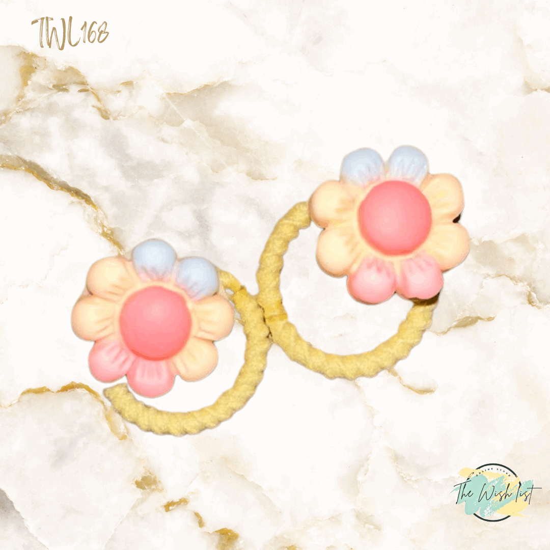 Character Hair Tie sets of 2 Pairs For Girls