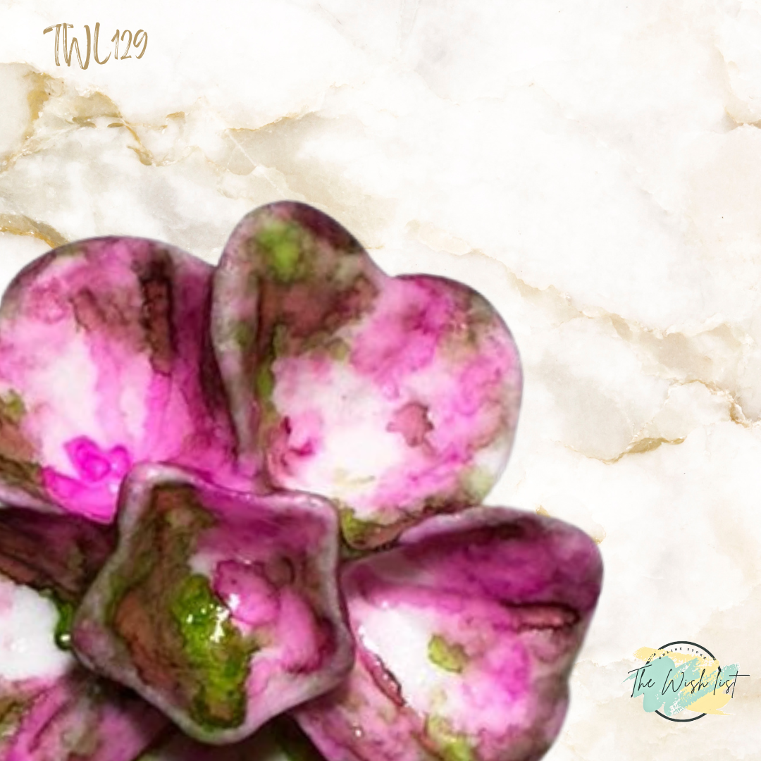 Women's Fashionable, Random Flower Shaped Polyresin - Effect Earrings