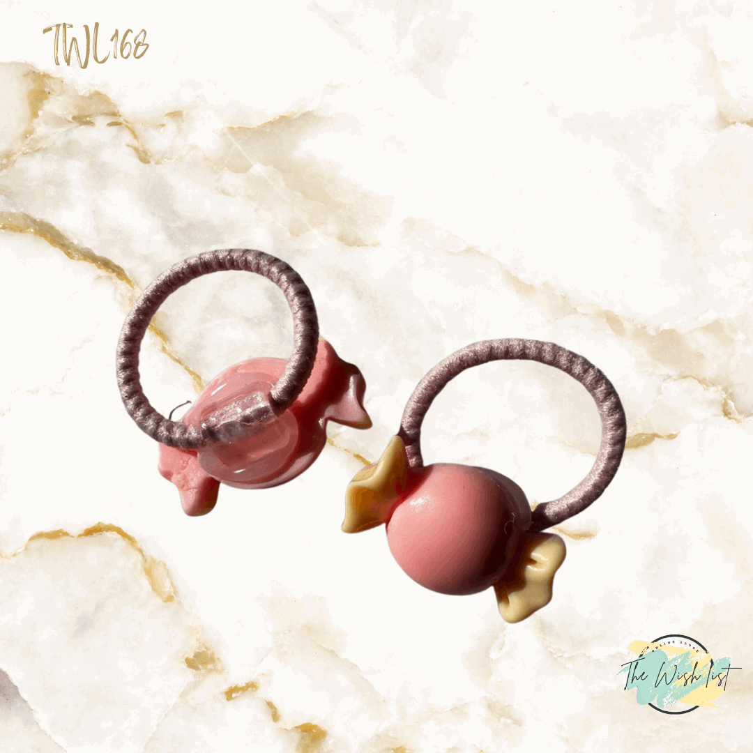 Character Hair Tie sets of 2 Pairs For Girls