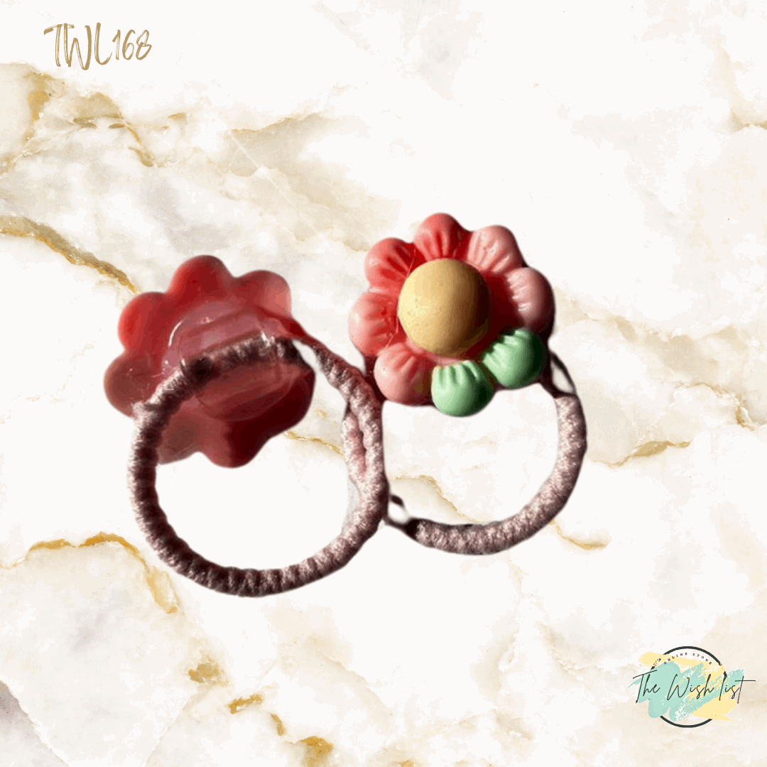 Character Hair Tie sets of 2 Pairs For Girls