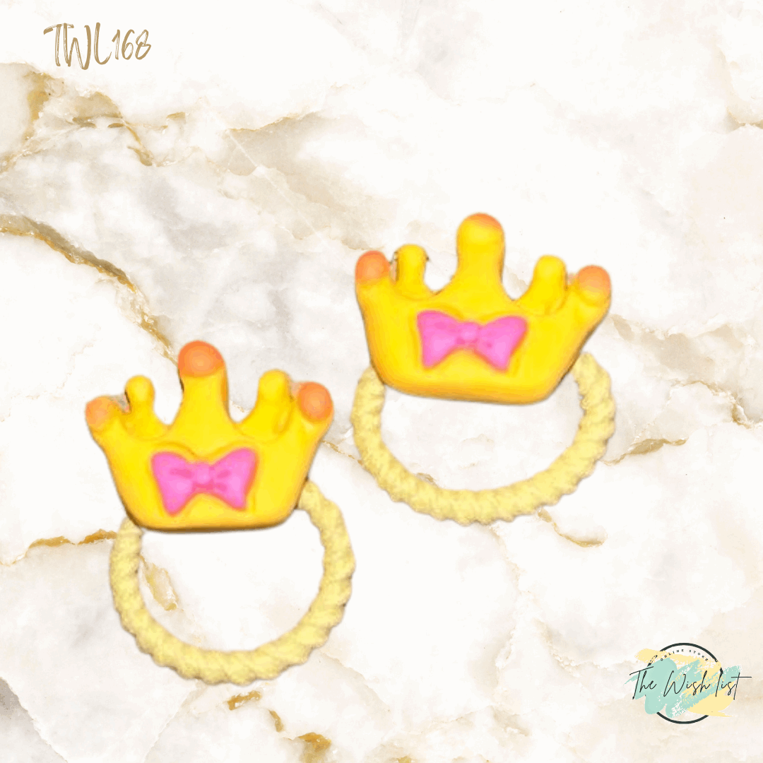 Character Hair Tie sets of 2 Pairs For Girls