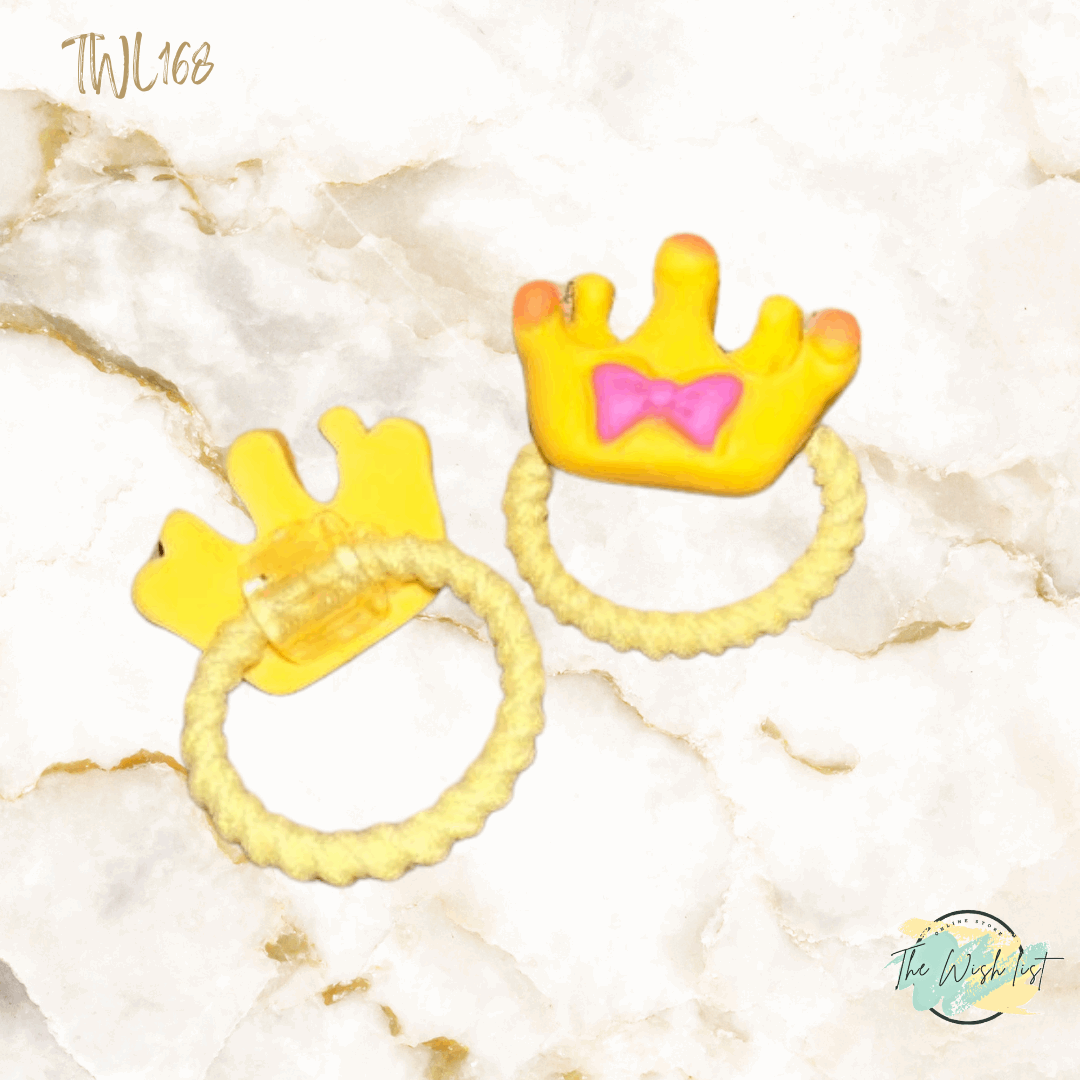 Character Hair Tie sets of 2 Pairs For Girls