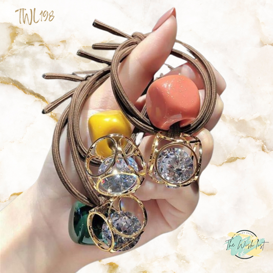 Hollow Rhinestone hair tie for Women