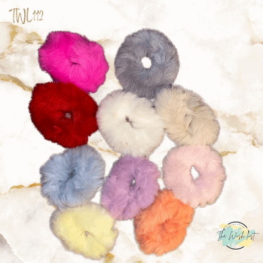 Colorful Plush Hair Tie, Elastic Hair Bands