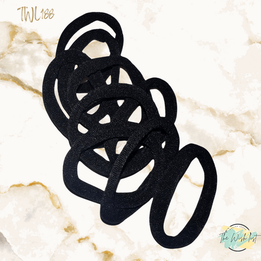 Basic Hair Tie, Solid Color For Women 10Pcs