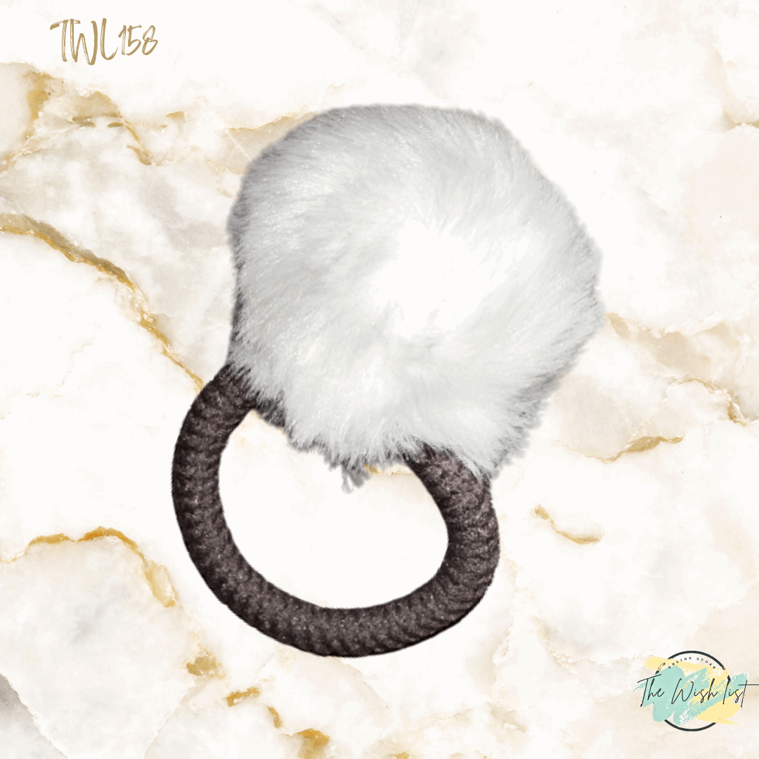 Fluffy Rabbit Tail hair Tie