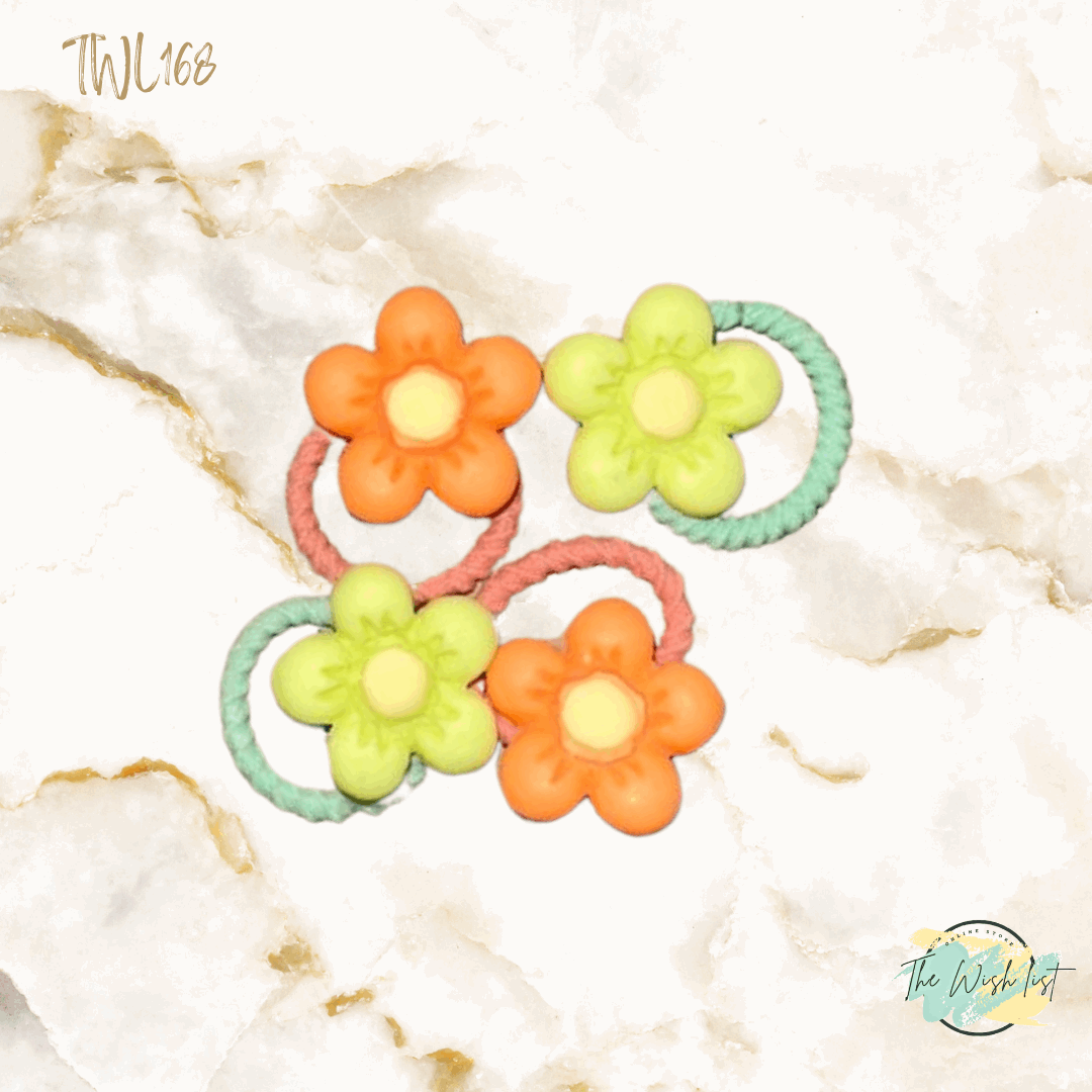 Character Hair Tie sets of 2 Pairs For Girls