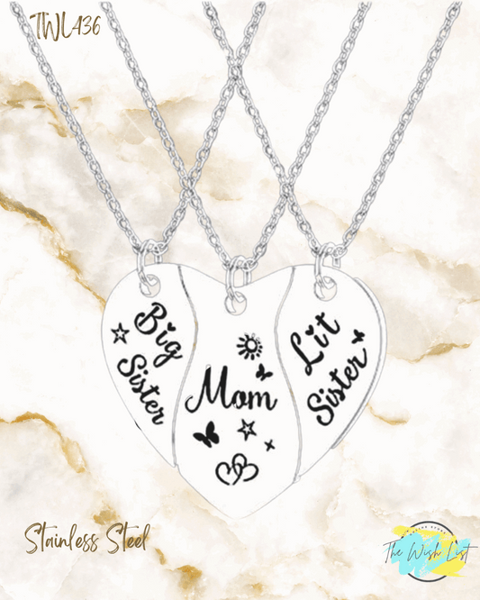 Mother & Daughters Necklace - 3 piece