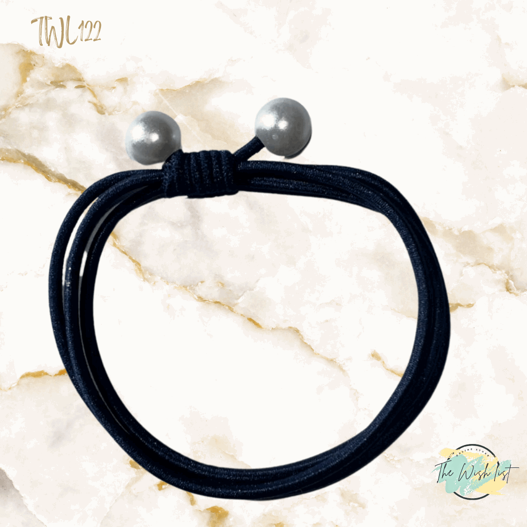 3 Pce Faux Pearl decor Hair Tie