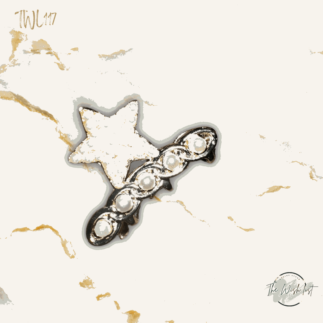 2Pcs Women's Faux Pearl & Rhinestone Decor Hair Clip For Half Up HAirstyles Elegant