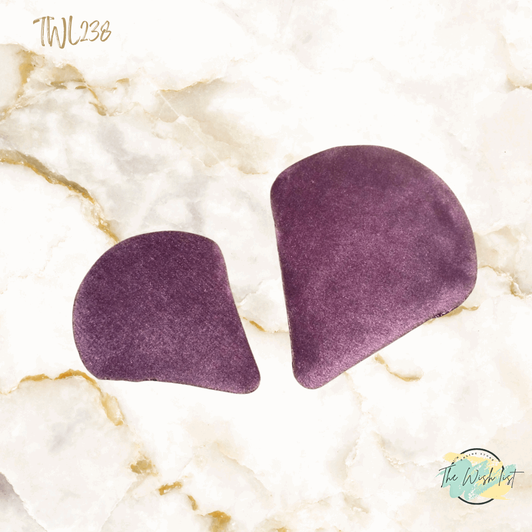 Purple Make up Powder puffs set -  2Pce