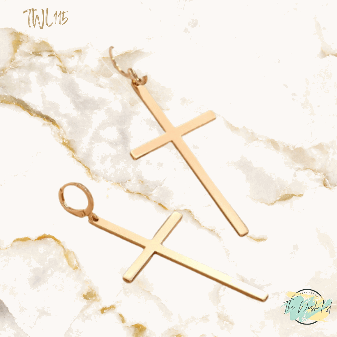 Cross Drop Earrings For Women