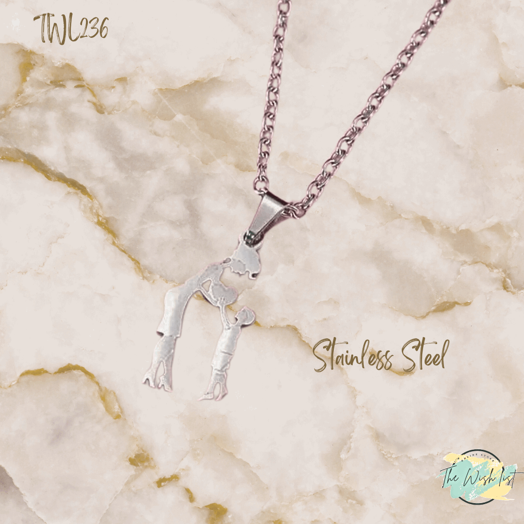 Assorted Mother & Children pendants/ Necklace - Stainless Steel