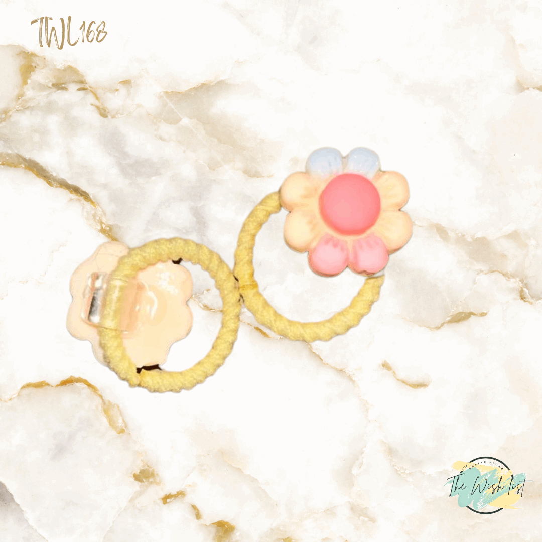 Character Hair Tie sets of 2 Pairs For Girls