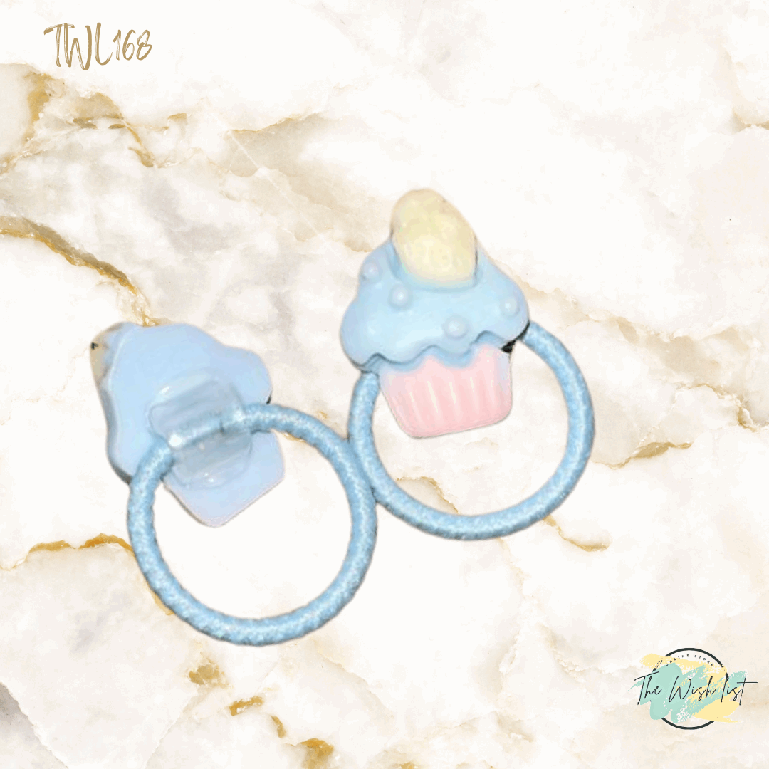 Character Hair Tie sets of 2 Pairs For Girls