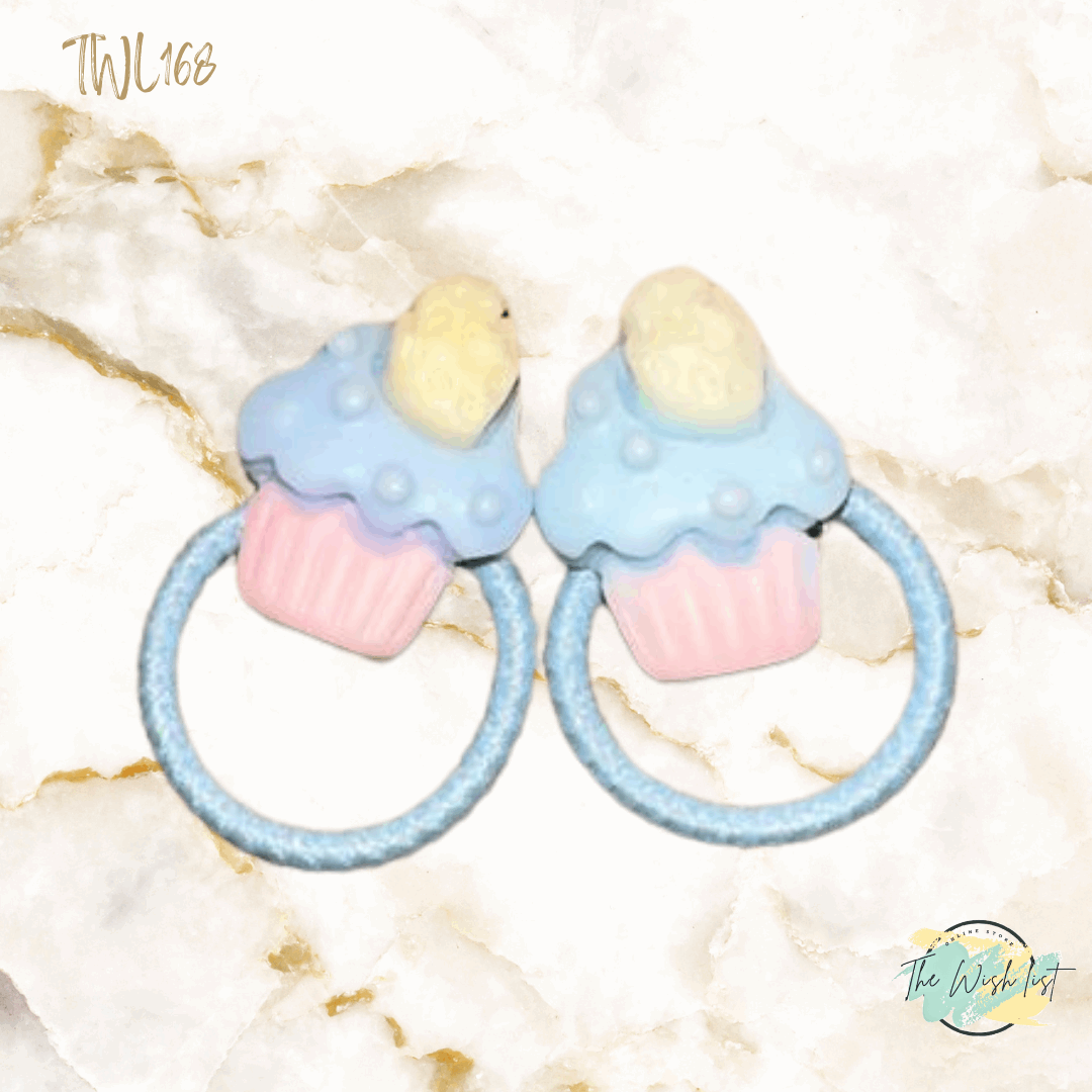 Character Hair Tie sets of 2 Pairs For Girls