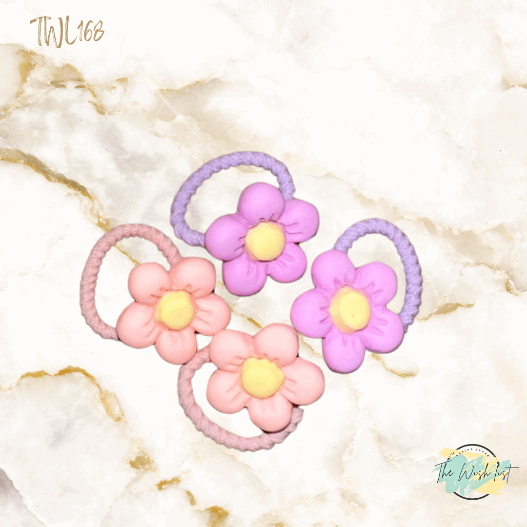 Character Hair Tie sets of 2 Pairs For Girls