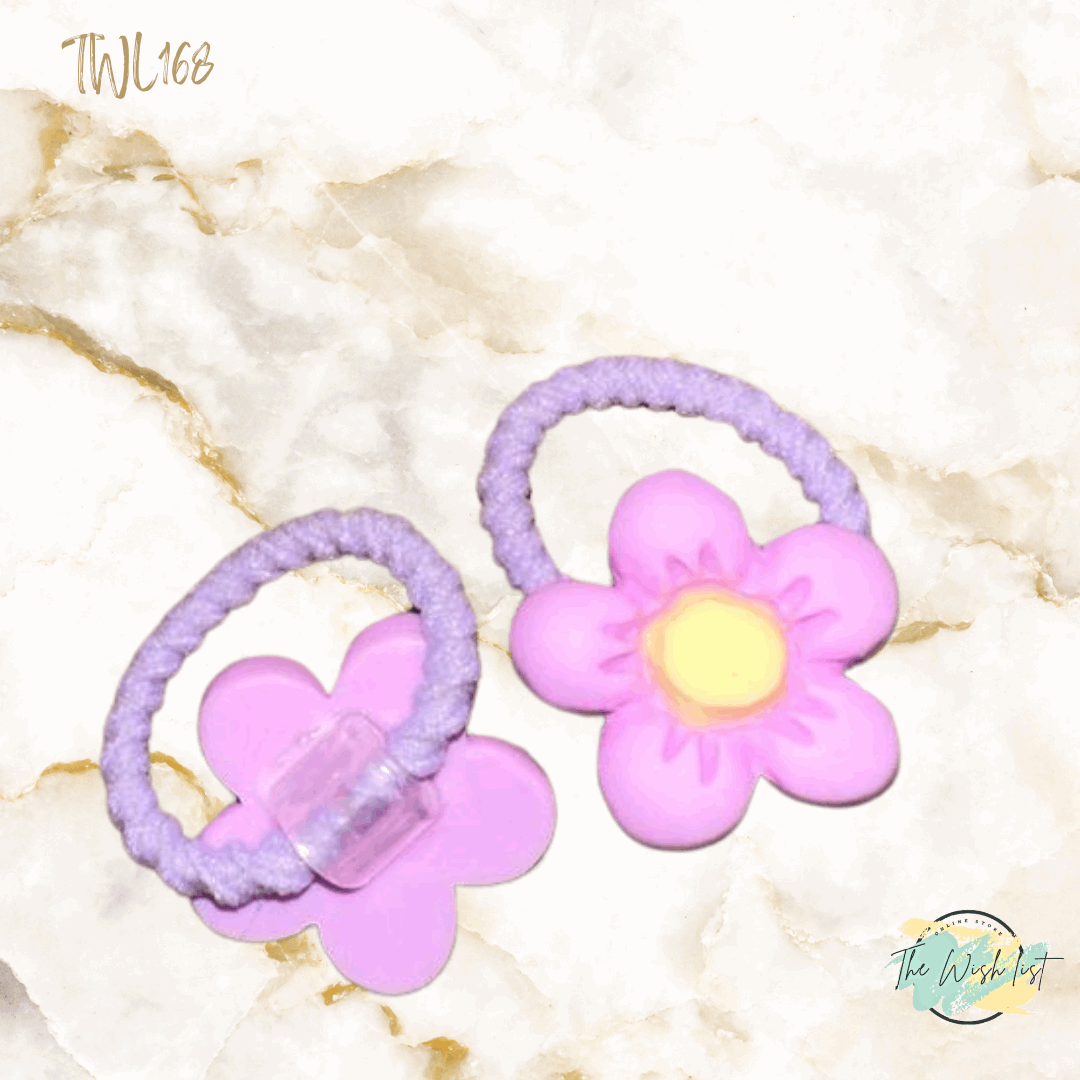 Character Hair Tie sets of 2 Pairs For Girls