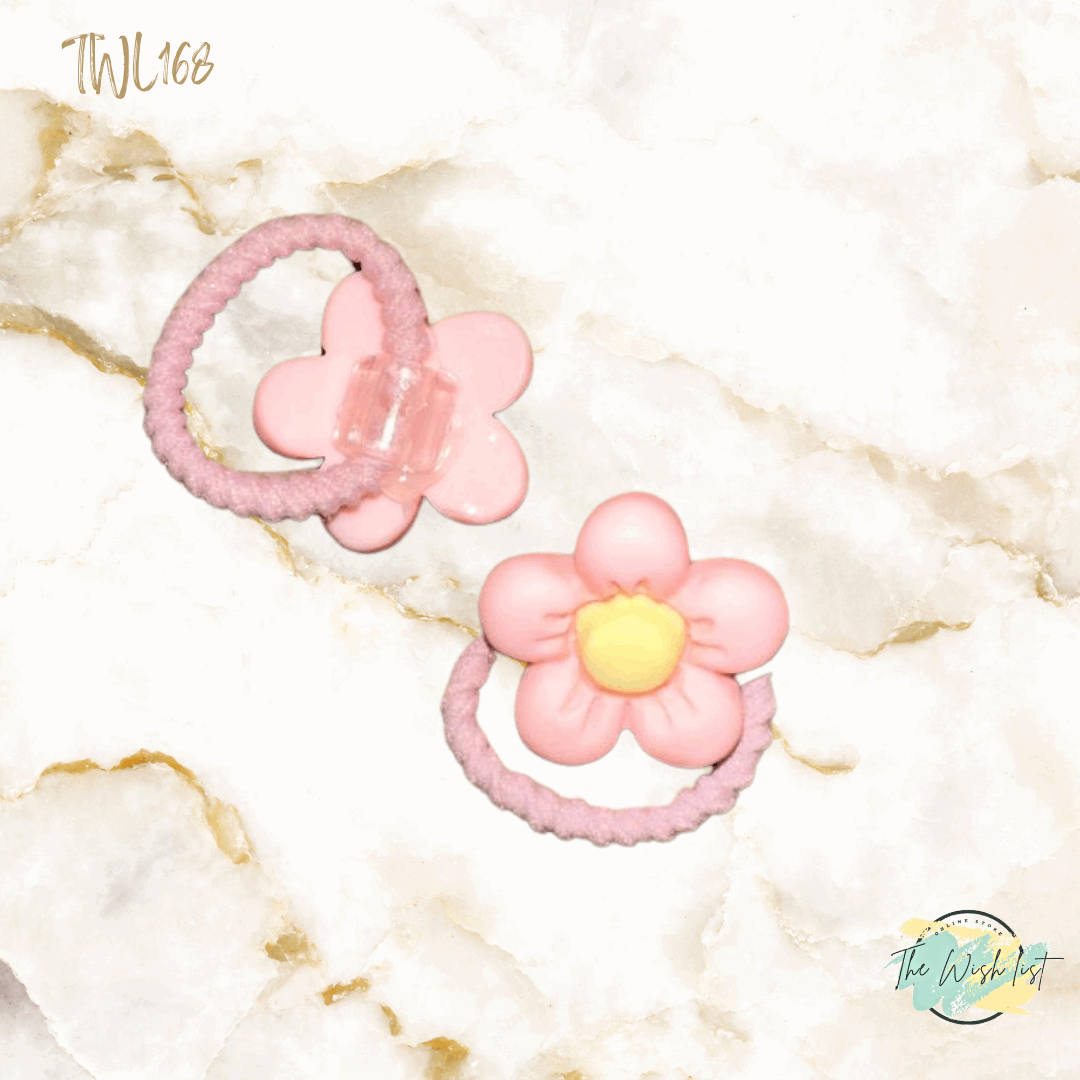 Character Hair Tie sets of 2 Pairs For Girls