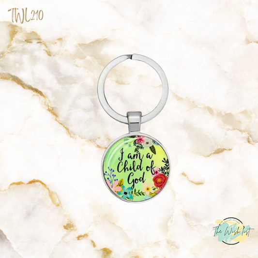 Inspirational Bible verse key chain