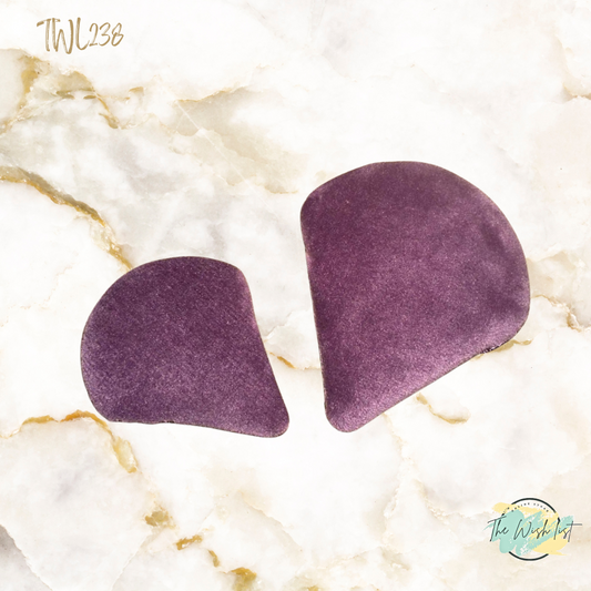 Purple Make up Powder puffs set -  2Pce