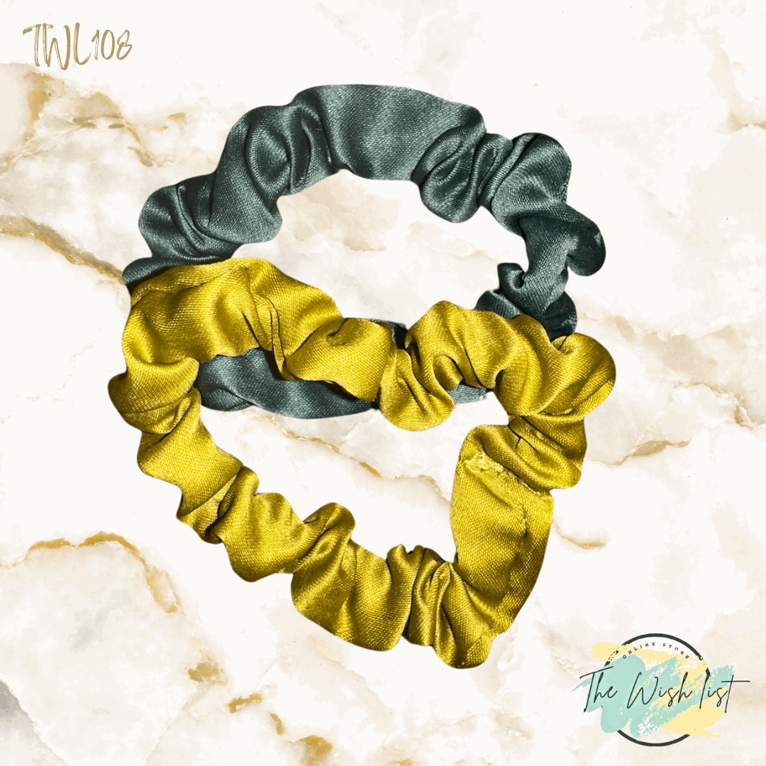 2pcs Solid Vibrant colors Scrunchie Casual For Daily Use