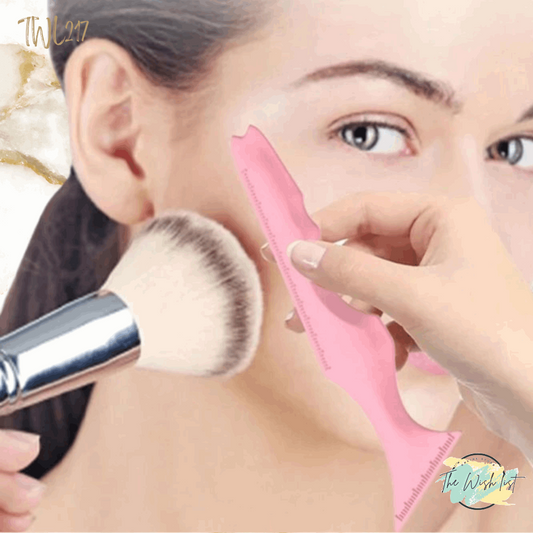 5 in 1 Silicone Beauty Ruler, Reusable Eyeliner, Template Wing