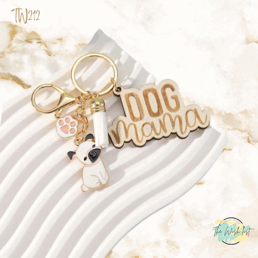 Dog Mams Key Chain with Tassel