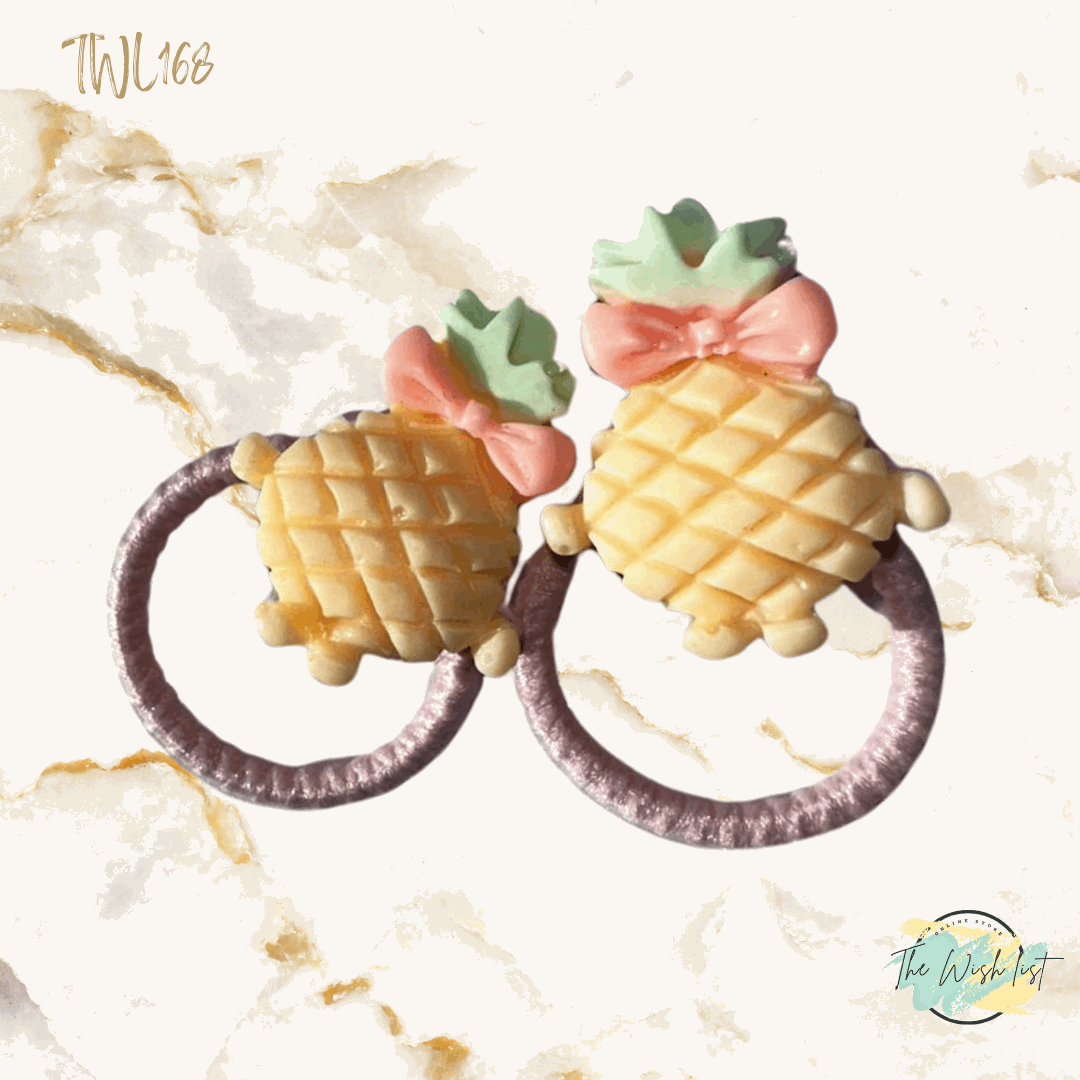 Character Hair Tie sets of 2 Pairs For Girls