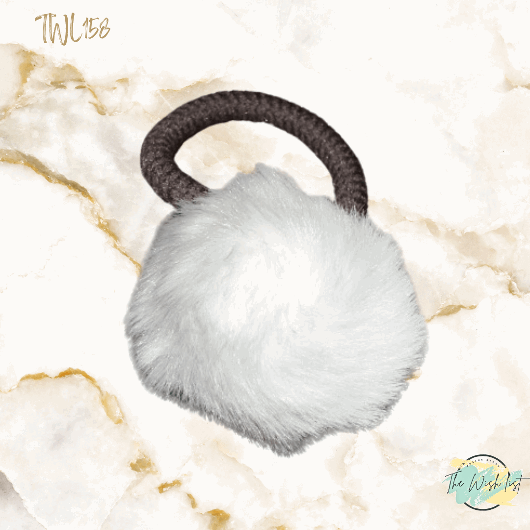 Fluffy Rabbit Tail hair Tie