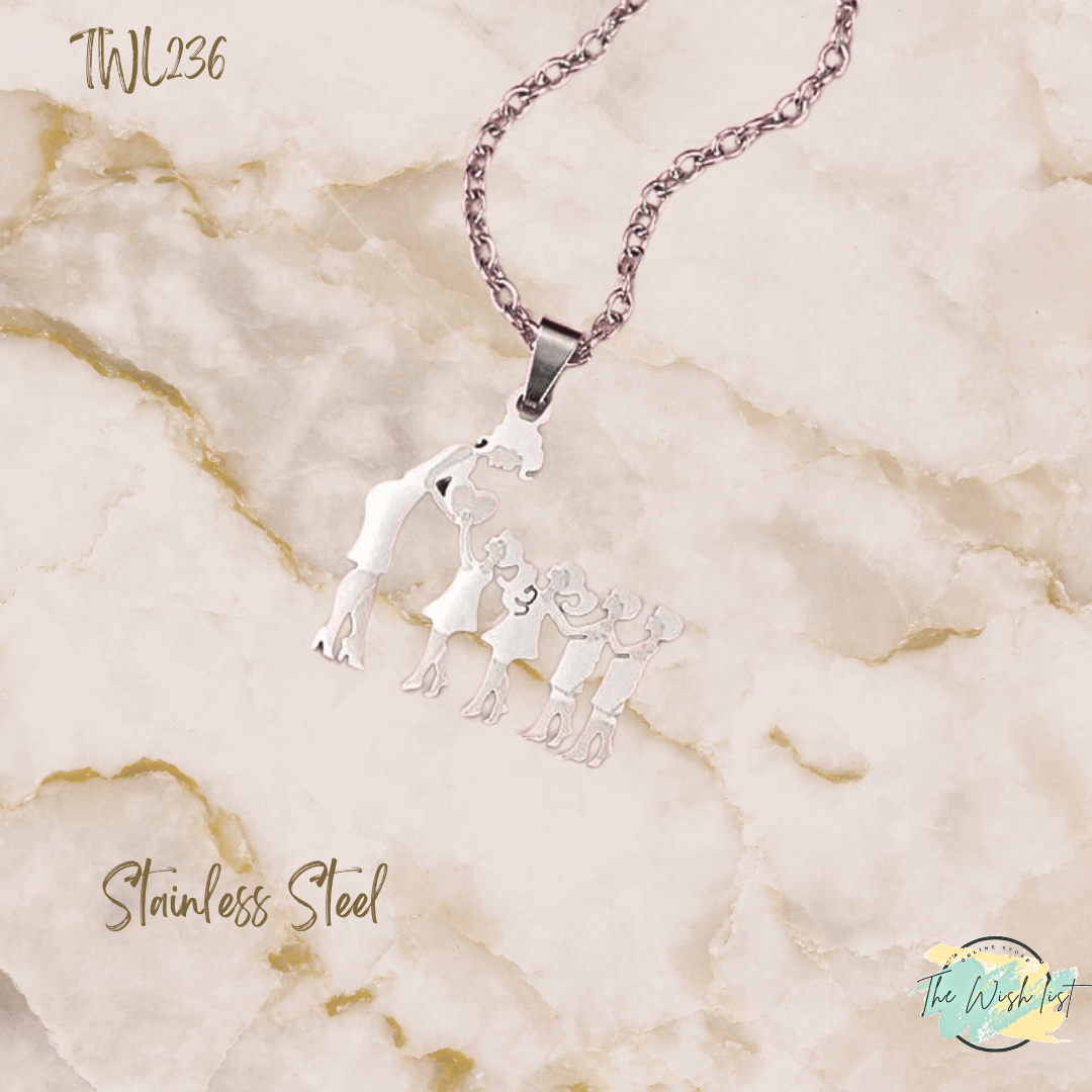 Assorted Mother & Children pendants/ Necklace - Stainless Steel