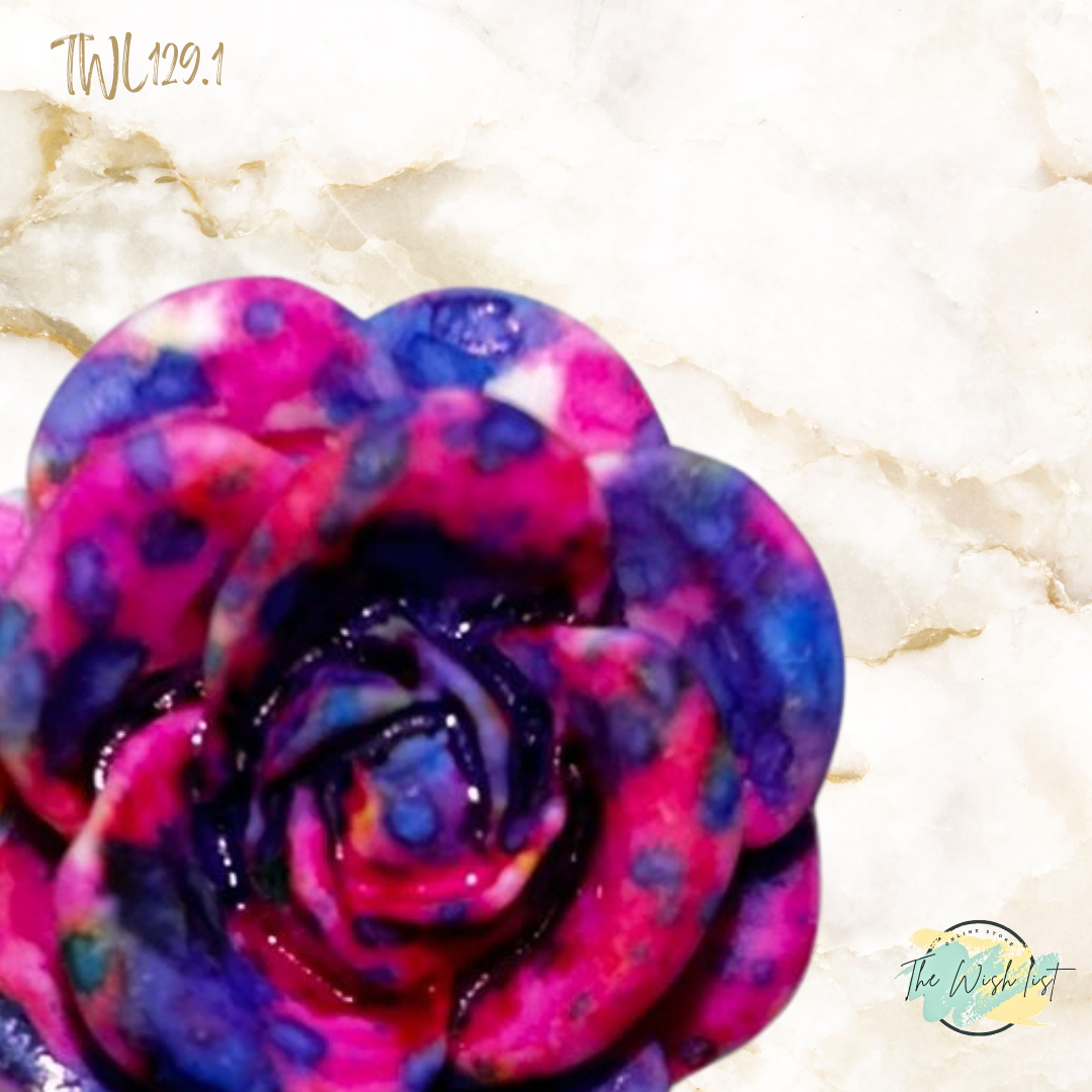 Women's Fashionable, Random Flower Shaped Polyresin - Effect Earrings