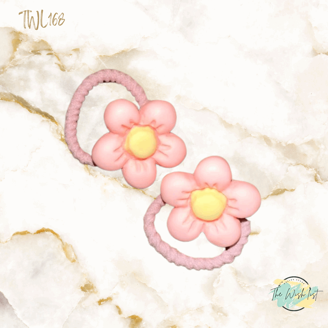 Character Hair Tie sets of 2 Pairs For Girls