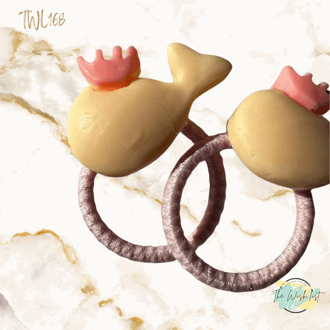 Character Hair Tie sets of 2 Pairs For Girls