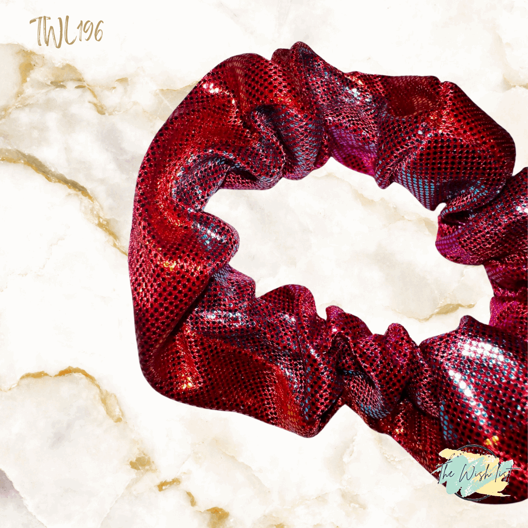 Glitter colorfully scrunchies for girls 2pcs
