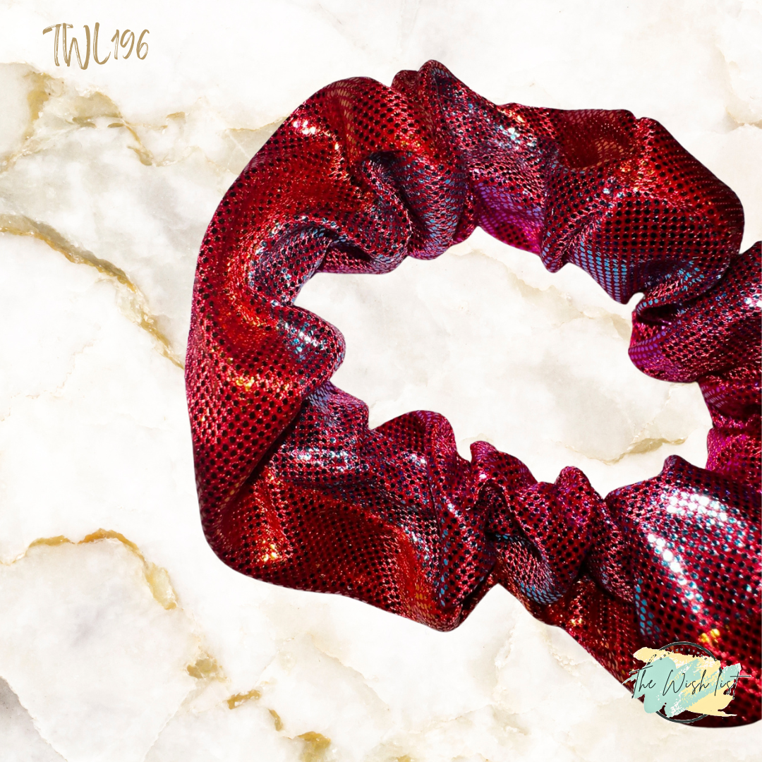 Glitter colorfully scrunchies for girls 2pcs