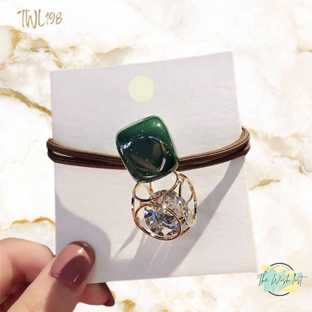 Hollow Rhinestone hair tie for Women