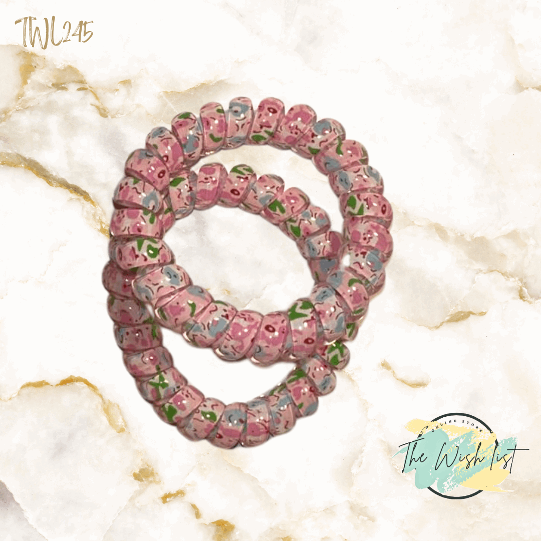 Pattern Coil Wire hair tie