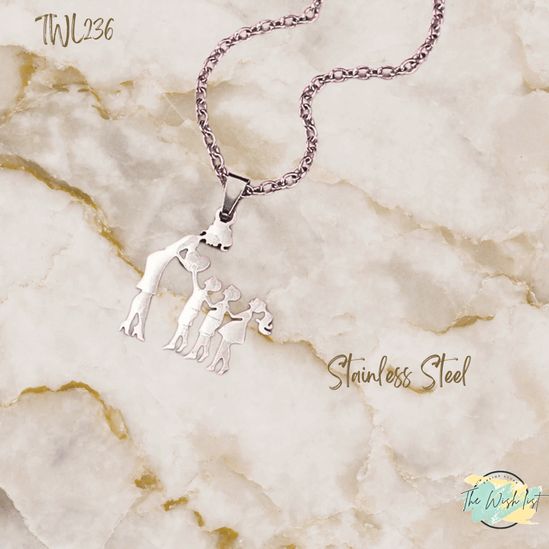 Assorted Mother & Children pendants/ Necklace - Stainless Steel