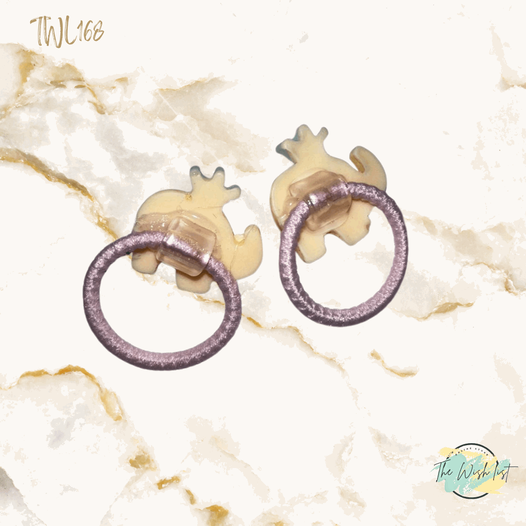 Character Hair Tie sets of 2 Pairs For Girls