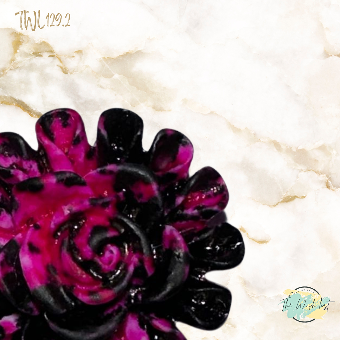 Women's Fashionable, Random Flower Shaped Polyresin - Effect Earrings