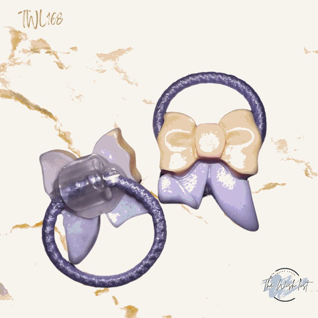 Character Hair Tie sets of 2 Pairs For Girls