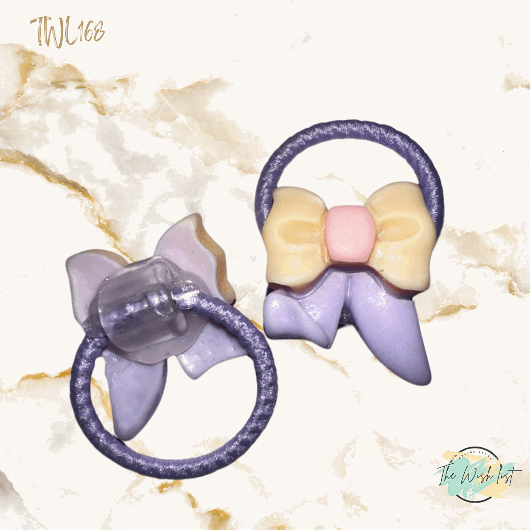 Character Hair Tie sets of 2 Pairs For Girls