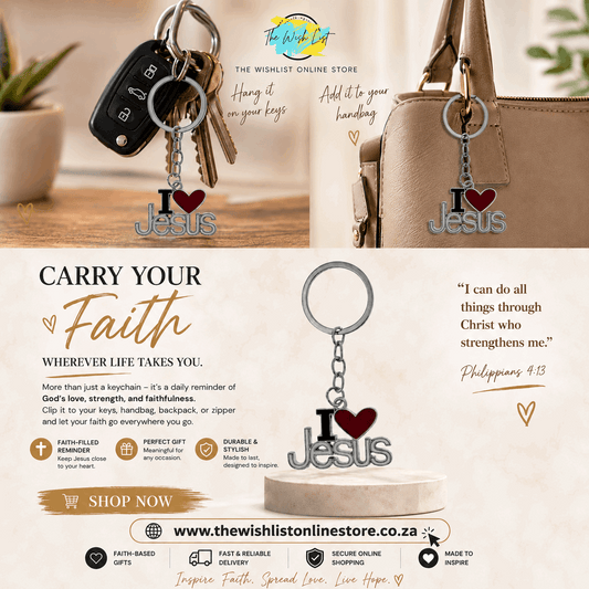 I love Jesus Keyring/ Wallet accessory