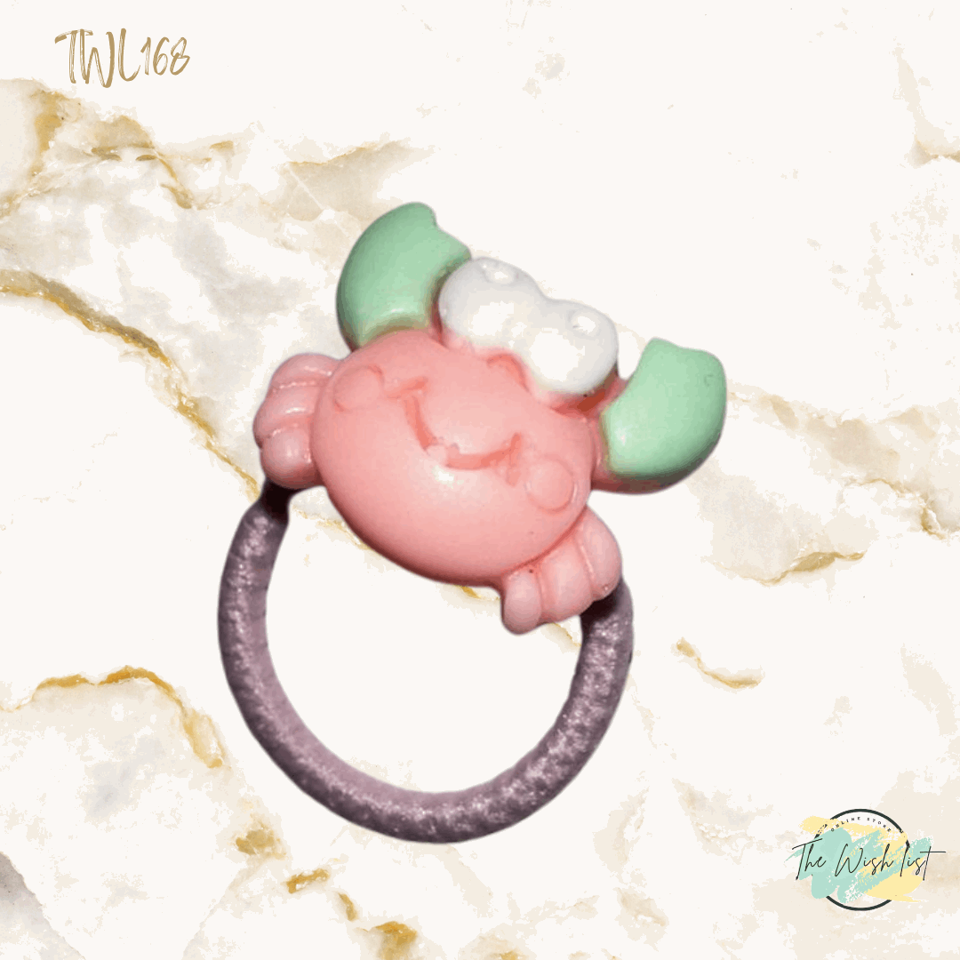 Character Hair Tie sets of 2 Pairs For Girls