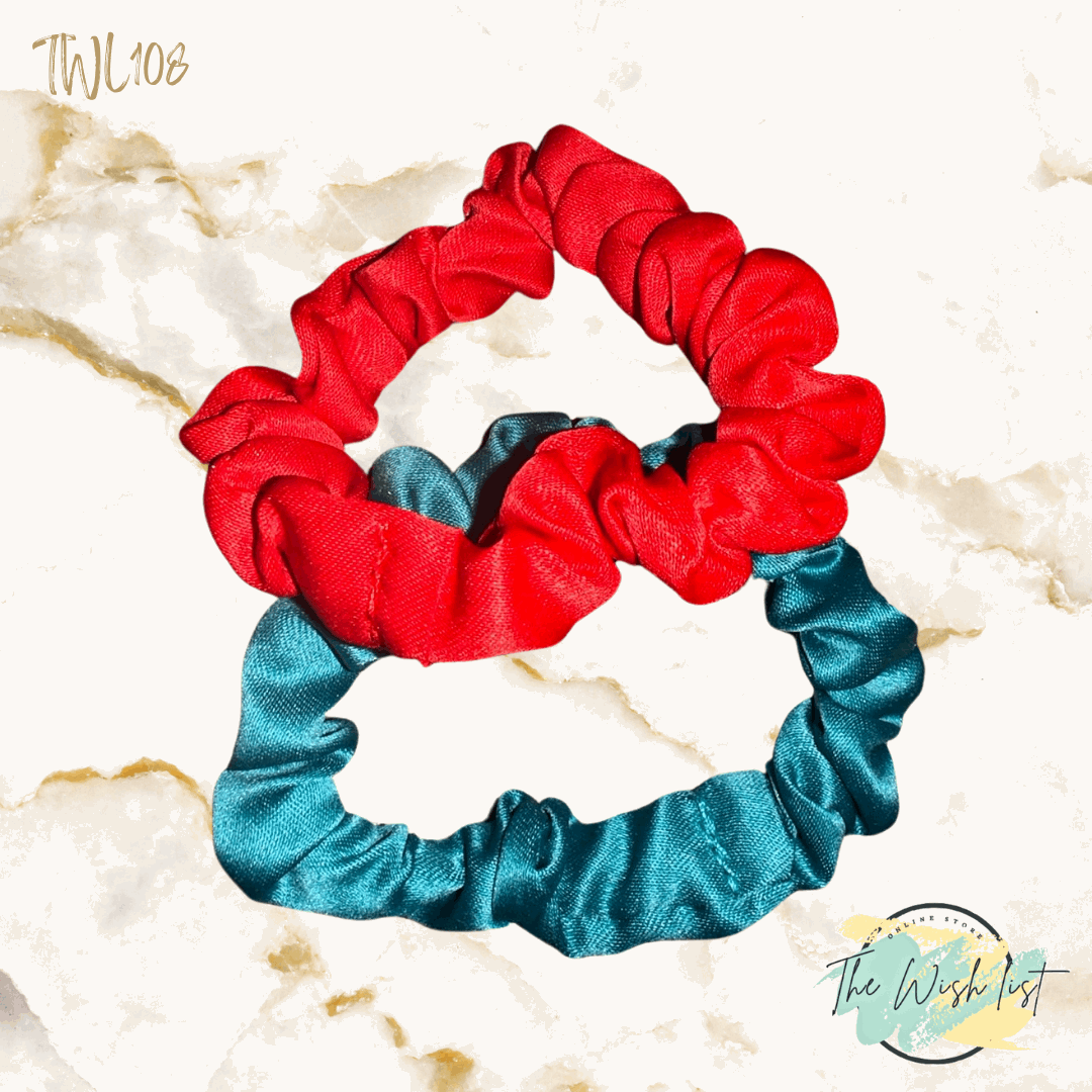 2pcs Solid Vibrant colors Scrunchie Casual For Daily Use